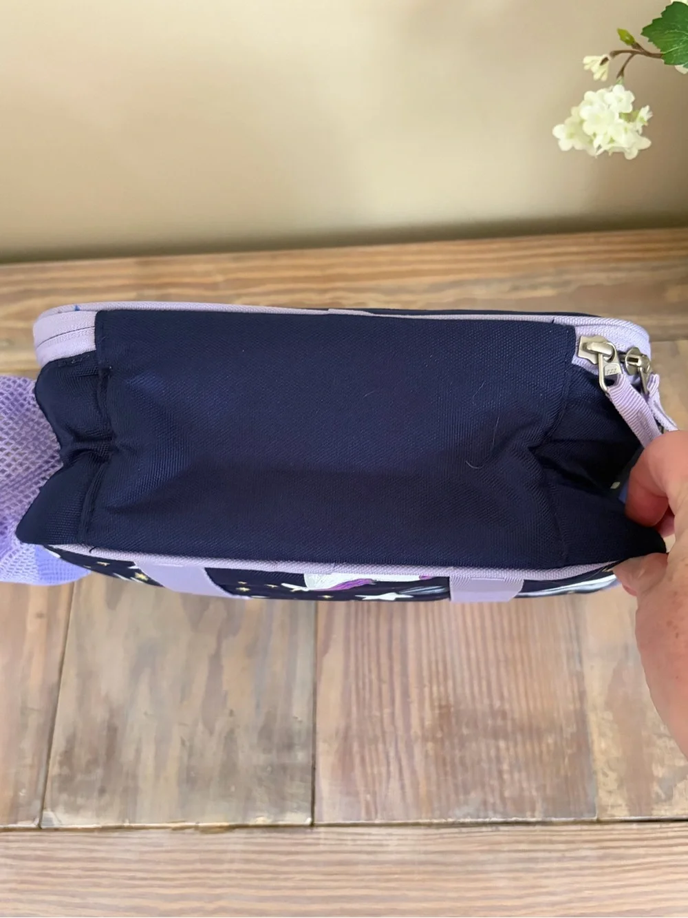 Pottery Barn Kids Navy & Purple Unicorn Lunch Bag 💜🦄